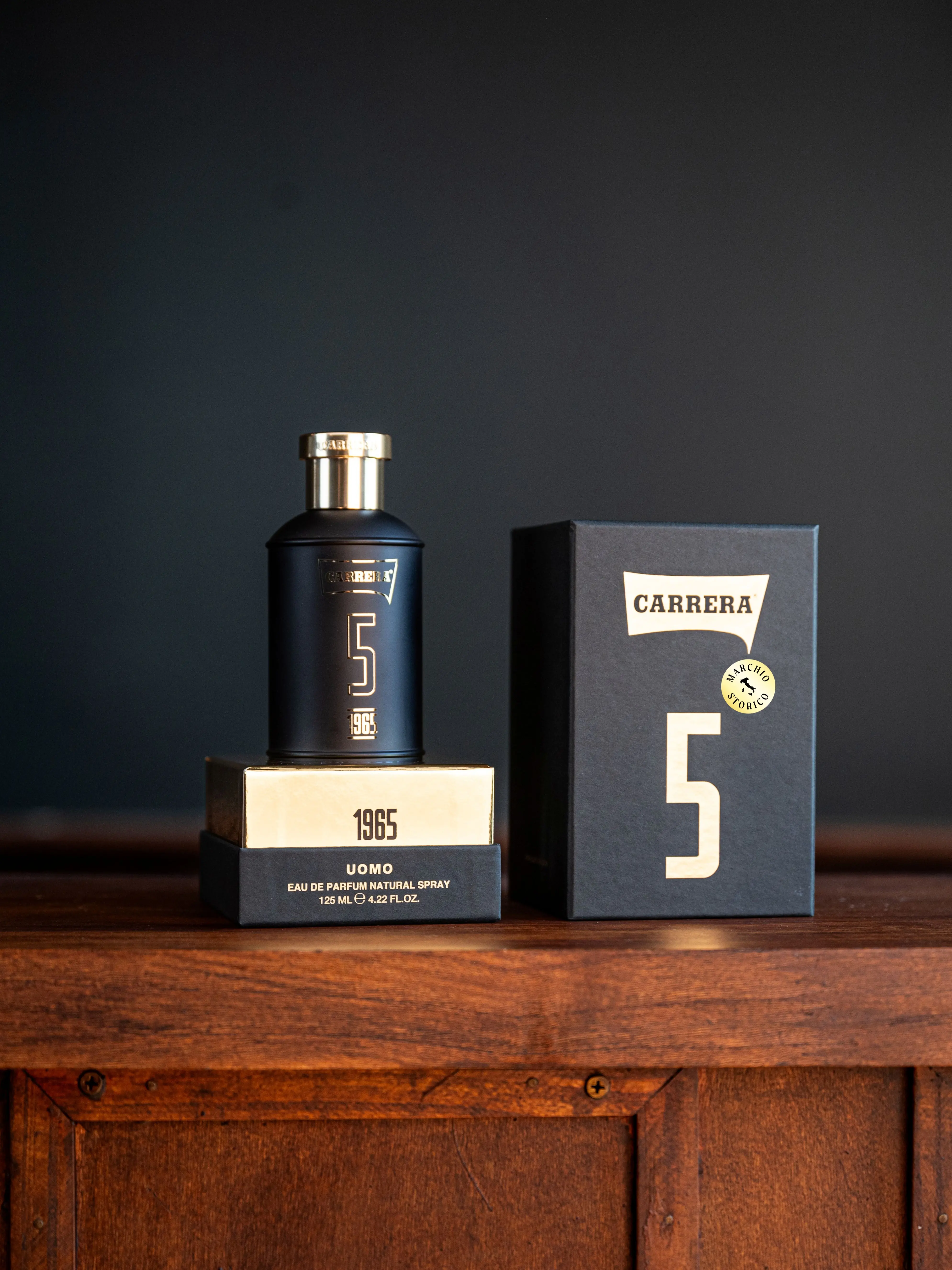 Carrera Jeans Parfums 1965 No.5 Men's Eau de Parfum, 125ml Spray, Long-lasting Woody-Earthy Scent for Everyday Wear, Natural Skin Application