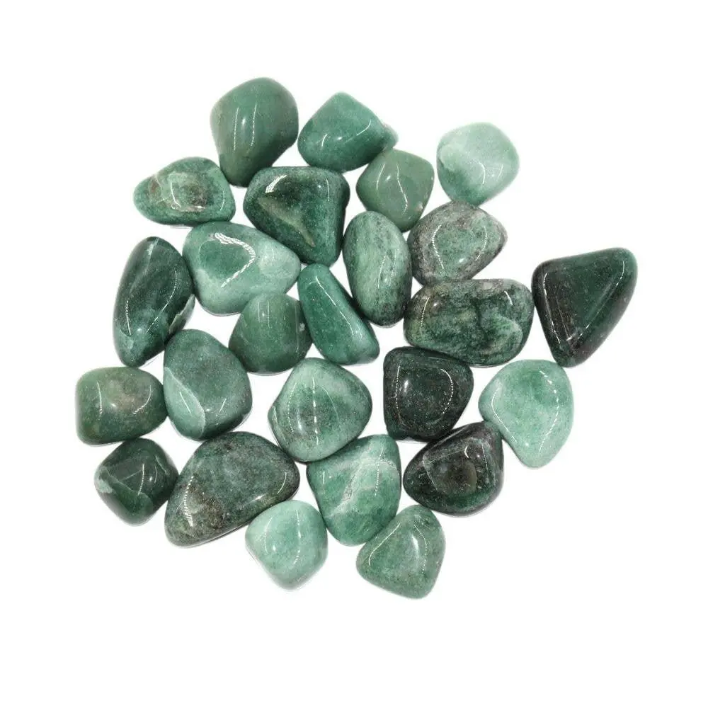 1-Piece Green Aventurine Tumbled Gemstone, Crystal Decor, Aventurine Stone for Spiritual Use, Fengshui Home Decor Ornament, Home Supplies