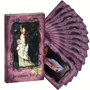 22pcs/set Mysterious Queen Oracle Cards with Artistic Illustrations Inspired by Greek Mythology, Ideal for Divination, Spiritual Insight, Spiritual Exploration and Mystical Guidance for Beginners