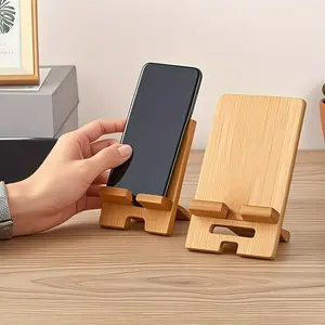 Adjustable Bamboo Phone and Tablet Stand, Multi-Angle Desktop Holder, Perfect for Home Office, School, Mother's Day Gift