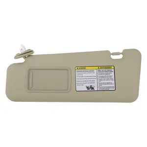 1pc Left Driver Side Car Sun Visor with Mirror for Toyota Highlander 2010-2013 Practical No.74320-48180-E1 Sun Visor Assembly Beige
