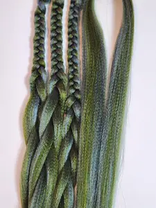 Blue Olive Braid Hair