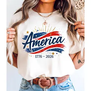USA Flag Tee America 250th Anniversary Shirt, Made in America Patriotic Gift 4th of July Shirt,Independence Day Tee