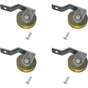 8 Piece 1 inch Heavy Duty Anti Detonation Sliding Screen Door Roller Replacement Kit with V Bias Bent Tension Springs for Patio DIY Screen Door Repair