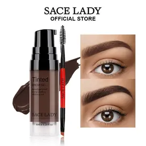 SACE LADY 3D Eyebrow Gel 6ml Lasting 24H Waterproof Smudge-proof Tinted Brow Cream Makeup Kit Summervibes