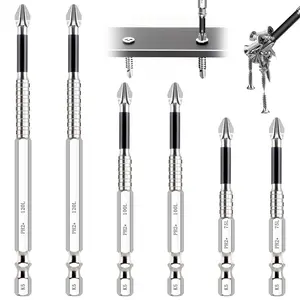 High   Drill Bit Set, Anti-Slip  Electric  Set, 2025  K5  Resistant Non Slip Bit, 6 count/Set- 70 100 120mm