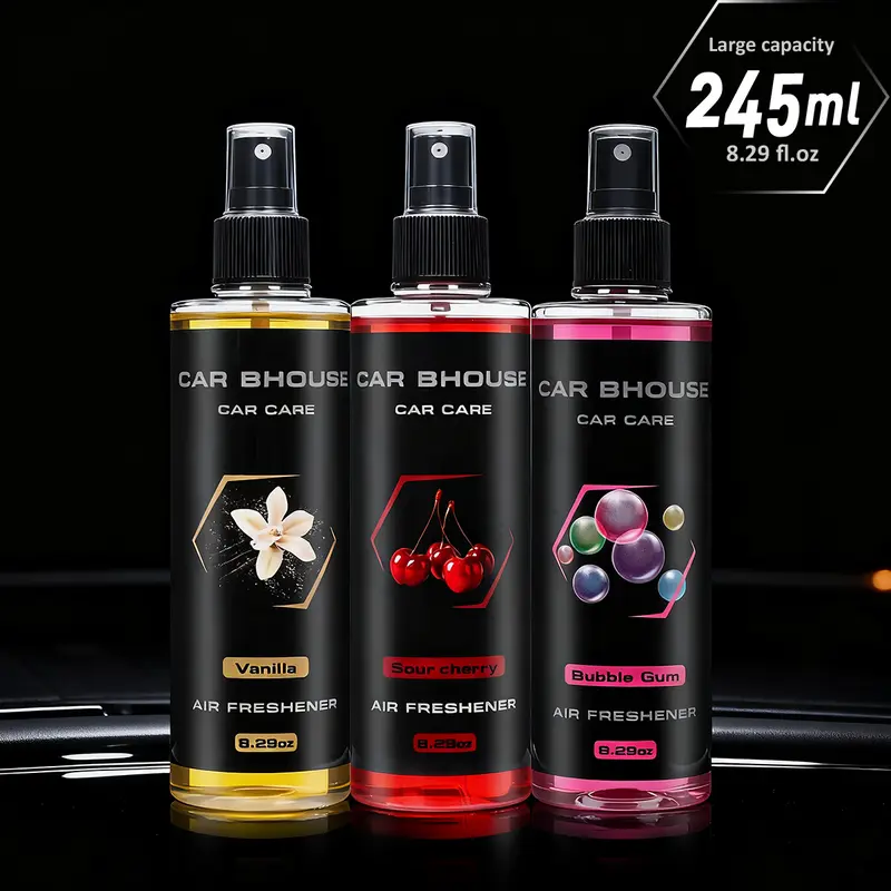 Portable High-End Air Freshener Spray, Home Car Clothing Bathroom Scented Oil, 8.29oz Large Capacity, Long-Lasting Fragrance