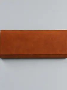 Business Style Flip-Top PU Leather Glasses Case, Vintage Texture, Durable Scratch-Resistant, Unisex, Portable for Commute, Office, Travel