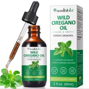Wild Oregano Oil , Oil of Oregano , highly Potent 70% Carvacrol , oil to support gut health and boost immune functions 60ml