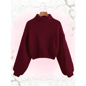 Kawaii Turtleneck Long Sleeve Sweater, School,Long Sleeve Tops