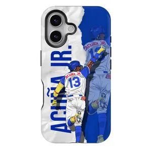 Acuna Jr. Star MagSafe Tough Phone Case, Shockproof Durable Baseball Cover, Dual Layer Armor Protection, Gift For iPhone Series (11 to 17 Pro Max)