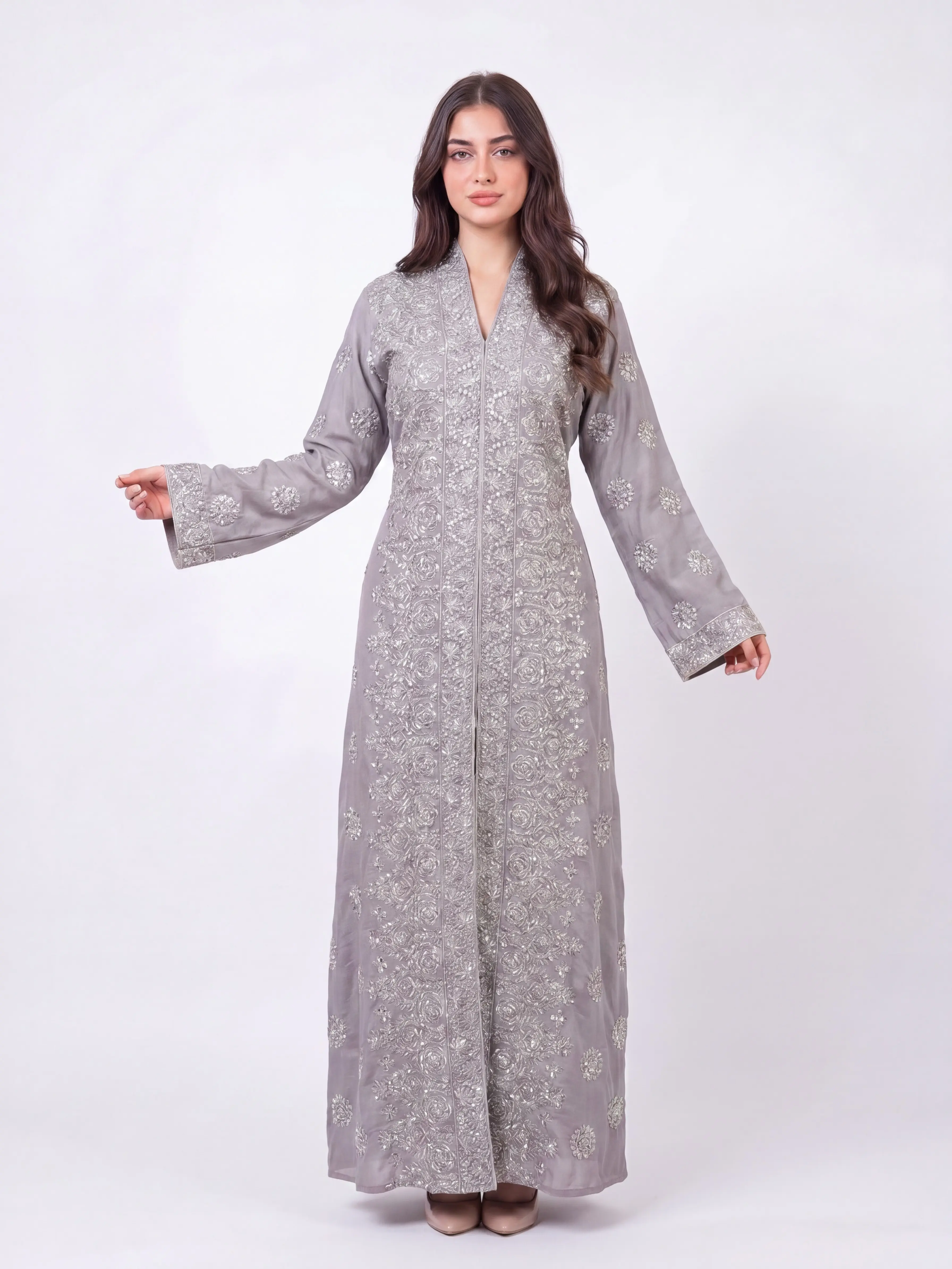 Amaya Jalabiya  - Women's Embrodiered Traditional Jalabiya, Dress, Abaya, Perfect for Eid, Ramadan, Gifts for Her