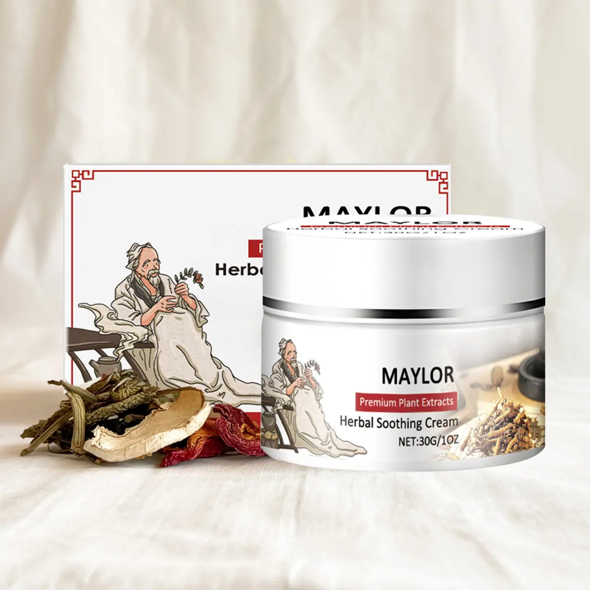 Plant-Based Soothing Balm for Redness Relief, Lightweight & Hydrating Body Care for Sensitive Skin, for Female Adults, 30g