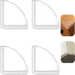 4Pcs Clear Table Corner Protectors - Safe Anti-Collision Bumpers, Furniture Corner Guards & Edge Guards for Sharp Furniture, Suitable for Table Cabinet Window Corners