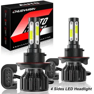 2x Cars Accessories H13/9008 LED Headlight Super White 6000K Bulbs For Ford Expedition 2007-2011  High Lumen Aluminum Profile Higher Brightness Night Driving