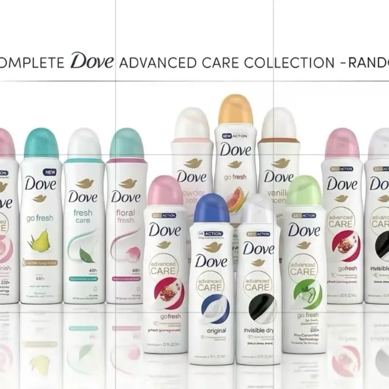 3 pcs dove deodorant
