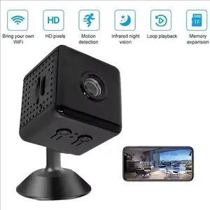 Mini HD Camera with TF Card 8G 16G 32G 64G 128G, Wireless WiFi Remote, 1080P Security Camera, Home Surveillance Camera, Long Battery Life, Night Vision, Motion Detection, Monitoring, Indoor/outdoor Use