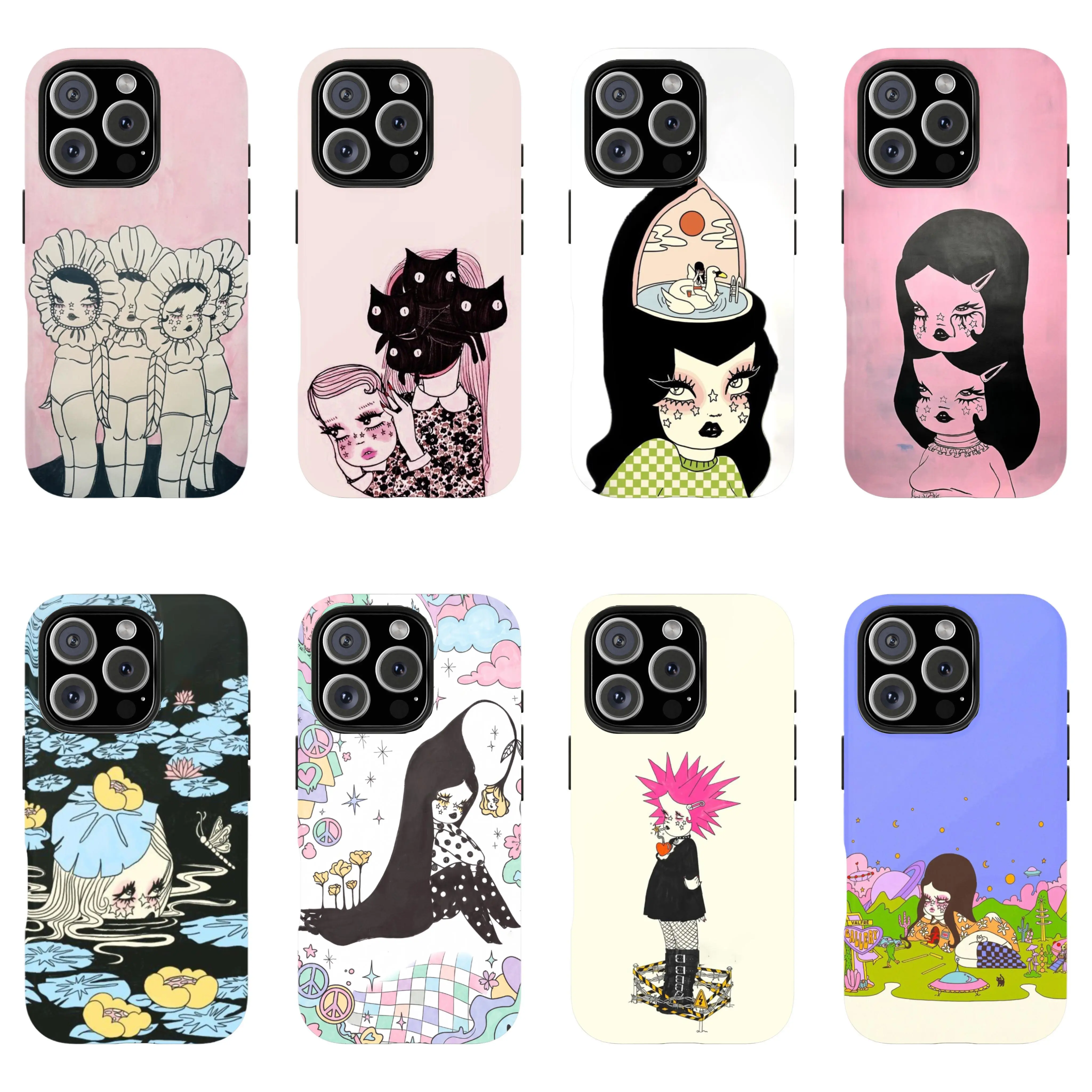 Valfre Custom Matte White Durable Polycarbonate Silicone Cover - Shockproof Protection Accessory for Multi-Model iPhone 17 Pro Max,16 Pro,15,14 Plus,13,12,11 & Samsung S26-S23 Plus Ultra