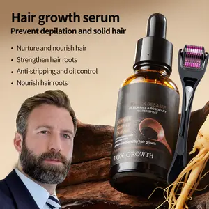 Ifezac Black Sesame Ginseng Essence - Anti Hair Loss, Nourishing Hair, Scalp Care, Natural Organic Ingredients for Growth & Alopecia Areata Outdoorfun Haircare