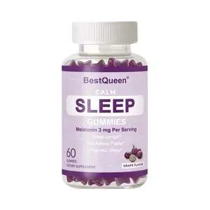 BestQueen Dreamy Sleep Gummy - Melatonin, Vitamin D, Magnesium, Lemon Balm Extract, Gelatin-Free, Gluten-Free, Vegan & Non-GMO