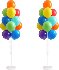 Balloon Column Kit for Floor - Set of 2, Balloon Tower Backdrop Decoration with Stand, Base and Pole for Wedding, Baby Shower, Birthday Party, or Bachelorette Parties Plastic Tape