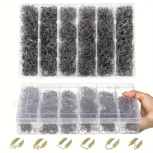 600/1200pcs/1set Reliable Quality Welder Staples, Bumper Welding Wire, Hot Staples for Plastic Welding with Storage Box, Welding Accessories, 0.6mm & 0.8mm Welding Kit for Car Bumper, Dashboard, Lamp Holder, and Daily Plastic Repairs