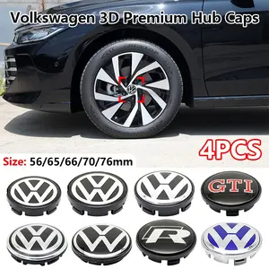 Volkswagen Car Wheel HUB Center Caps, Wheel Cover, Waterproof Scratch-Resistant Durable Design, Easy Installation Enhances Vehicle Aesthetic