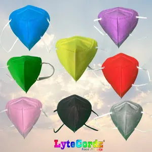 KN95 Rated Face Protection Mask - Solid Colors - No Valve