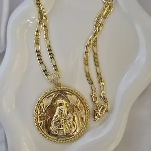 cadena 200 con medalla 863 de santa barbara unisex