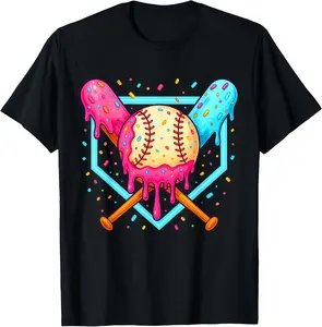 Baseball Sport Respect The Drip Boys Baseball T-Shirt Cotton Fabric