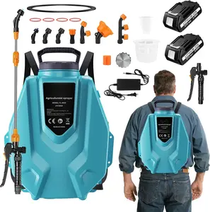 Backpack Sprayer 3.2 Gallon - 2x2500mAh  Garden Sprayer with 7 Nozzles & Telescopic Wand, Electric Backpack Weed Sprayer for Yard, Lawn and Garden