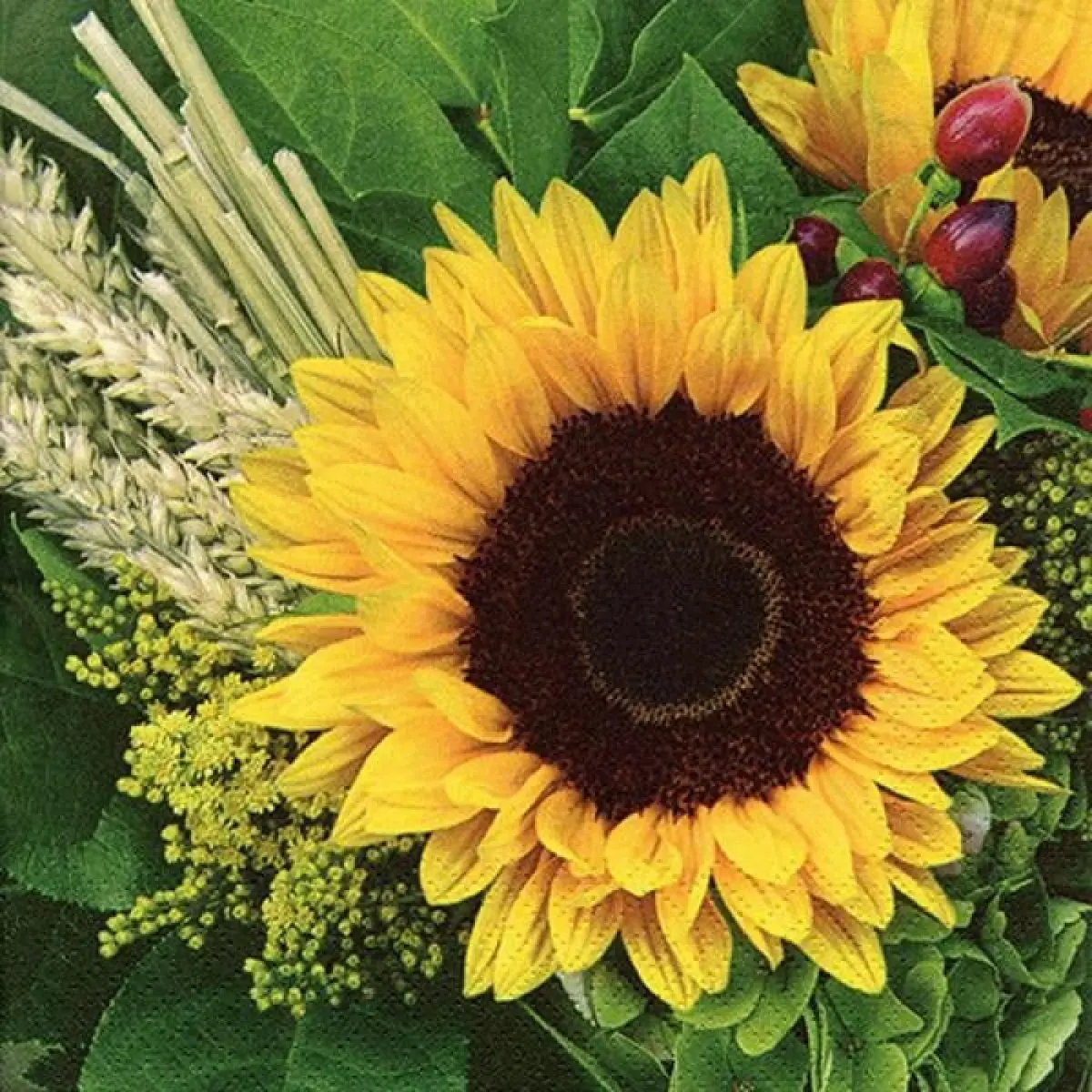MDR Trading Inc. AP-NAP1109 2lb Luncheon-Size Sunflower Pattern Napkins, Pack of 20