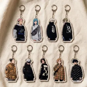 9 Ops Jujutsu Kaisen Anime Acrylic Keychain, Sorcerer World Bag Charm, Gojo & Nanami... Keychain Gifts for Fans