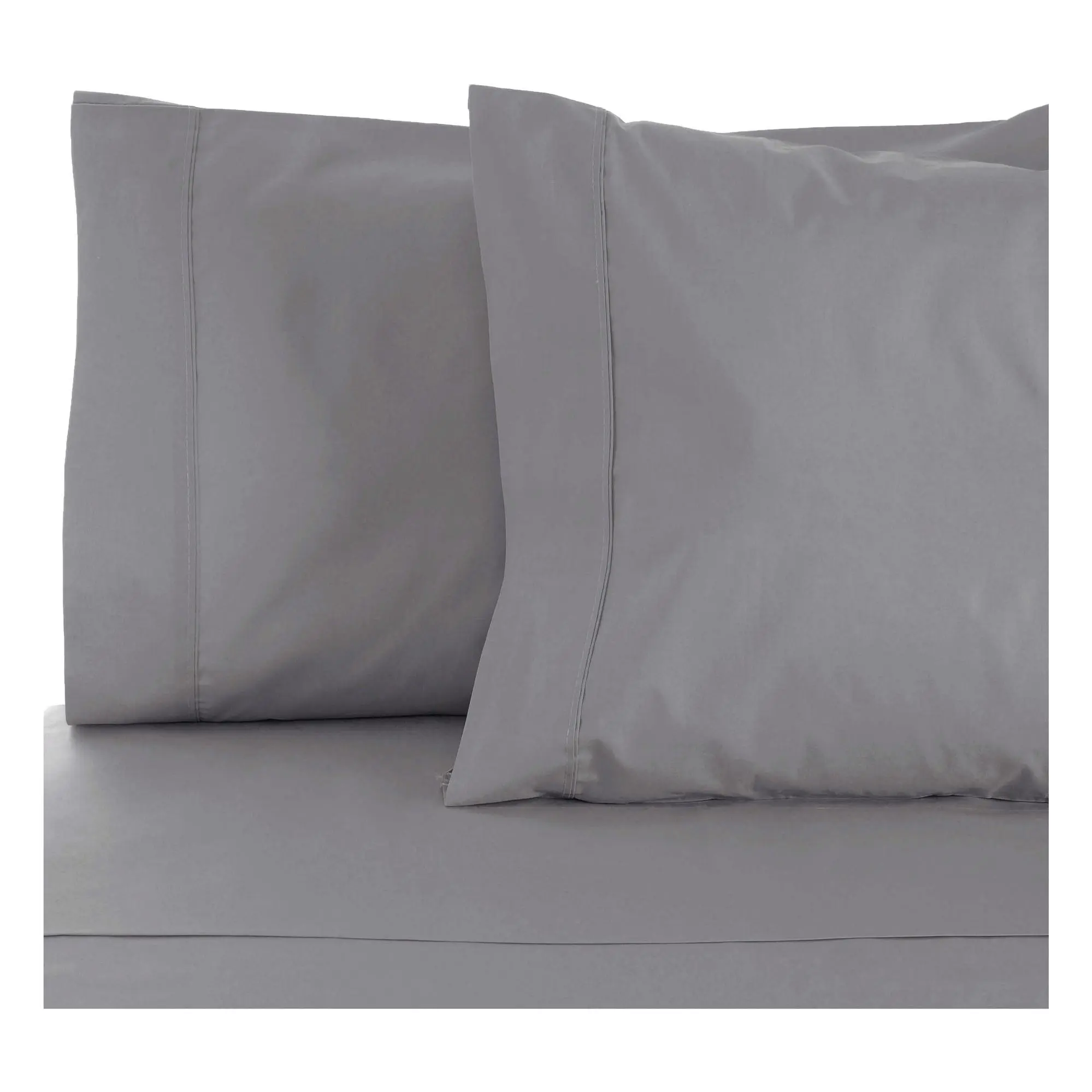 Superior 2 PC Solid 800-TC Cotton Blend Pillowcases, Standard