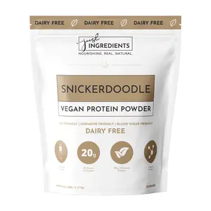 Just Ingredients Snickerdoodle VEGAN Protein Powder 20g Plant-Based Smooth Texture Dairy Free Workout & Fitness Supplement