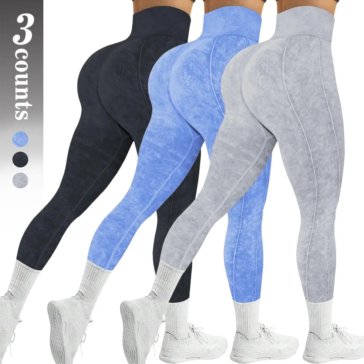 TCVC Women's high-waisted slimming yoga pants, slim-fitting fitness pants that enhance figure, breathable sports yoga pants, suitable for sports and running yoga outfits, suitable for spring and summer wear