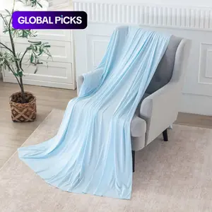 Breathable Cool Summer Blanket, Lightweight Soft Single Layer Bed Blanket, Ideal for Hot People and Home Travel #GLOBAL PICKS