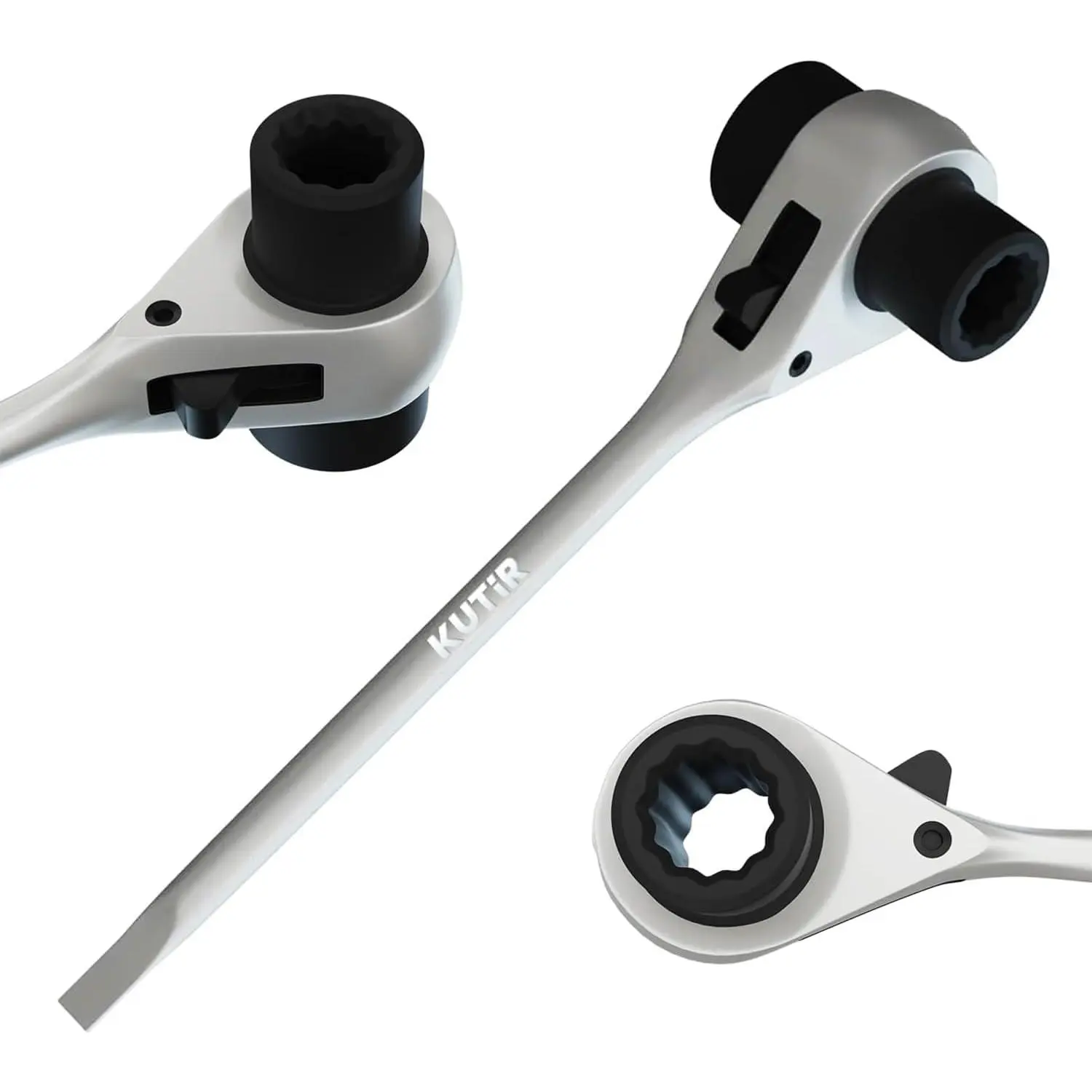 Chainsaw Scrench Wrench, 13mm & 19mm Ratchet T-Wrench Spanner Tool, Combination  for Chainsaw Maintenance