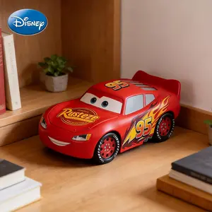 Disney Cars 3 Lightning Mcqueen Piggy Bank, Collectible Movie Memorabilia, Unbreakable Money Saving Jar, Gift for Racing Fans
