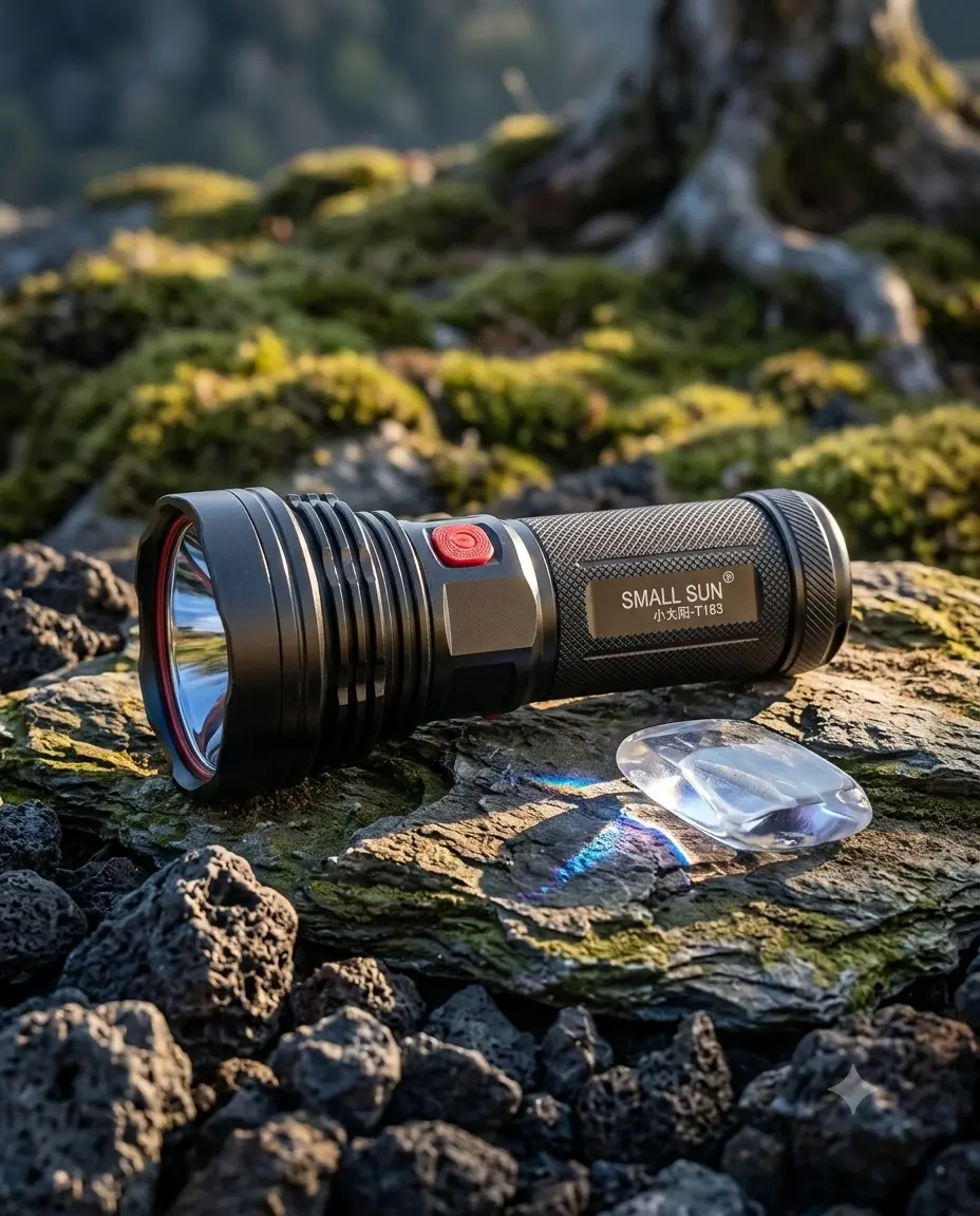 Rechargeable Tactical LED Flashlight with APEX Optics, 4500 Lumen, IPX8 Waterproof, 900m Beam Throw for Sports & Outdoor Use