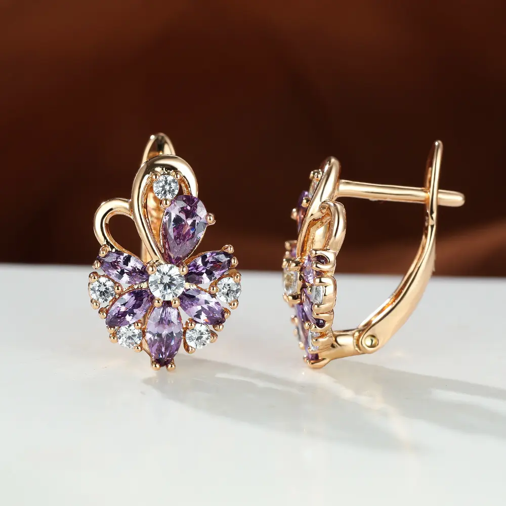 champagne gold purple diamond