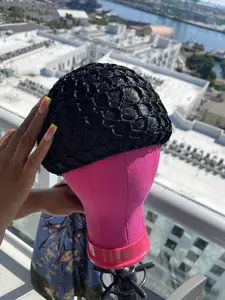 XL HAIRNET (RANDOM MYSTERY COLOR).  Our XL Hairnet for LRG Heads/Fuller Thicker Hair/Braids/Locs/Dreads and more…. 2-IN-1 HANDMADE Hairnet/Scarf is Designed for ~ Fast Wrapping~ Maintains Shine~ Easy to Use~ Eliminates Need for Multiple Wraps