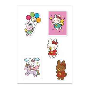 Sweetie Bun Sticker Sheet - Cute Character Stickers