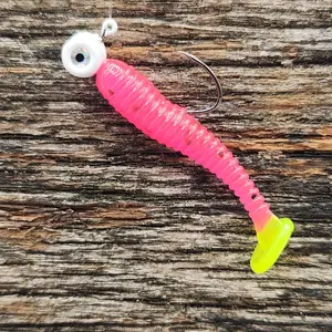 Turbo Pink/ Pepper Ripshad Crappie Bait Turbo Pink/ Pepper Ripshad Crappie Bait