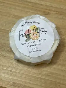 Coconut-Free Solid Dish Soap Bar Refill - 6 oz