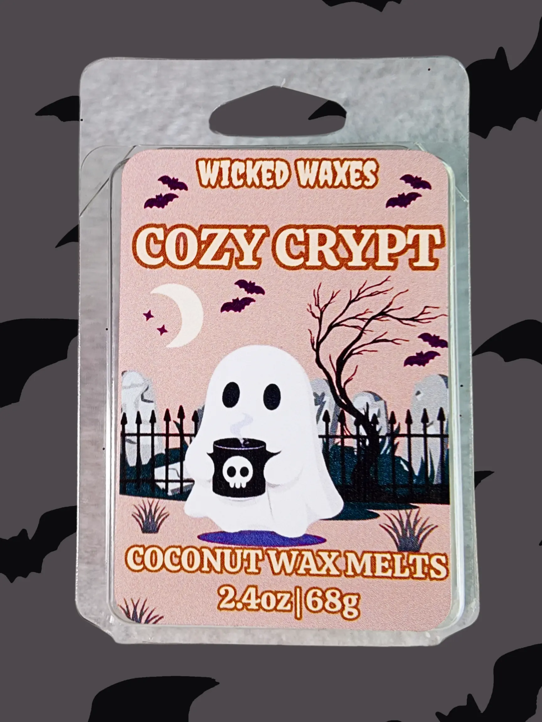 Hand-Poured Spooky Cozy Coffee Shop Scent Wax Melts- Cozy Crypt- Creamy Coffee Bean, Cinnamon, Milk, Vanilla Scent- Halloween Inspired- Boo Basket Ideas