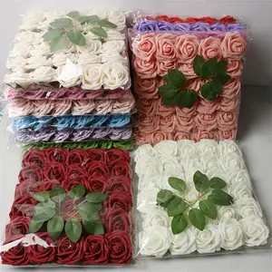 30 Artificial Foam Roses for DIY Wedding Decorations, Perfect As a Valentine'S Gift Or Bridal Bouquet.Party Decorations Artificial Flower Decoration