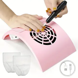 Professional Electric Nail Vacuum Cleaner, Powerful Suction Low Noise Manicure Tool, Salon Grade Pedicure Care Accessory, Nail Tech Supplies