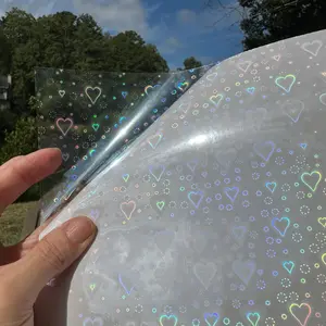 Holographic Hearts Clear Gloss Laminate