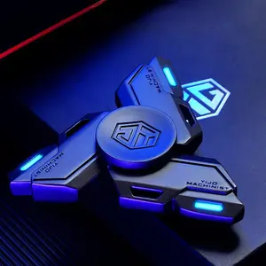 Black Friday Deal! YUJO MACHINIST Metal Luminous Fidget Spinner - Magnetic Handheld Steel Gyro, Long-Lasting EDC Stress Relief Toy for Adults & Kids, Perfect Gift